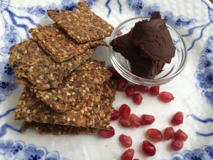 Knækbrød og chokolade spread